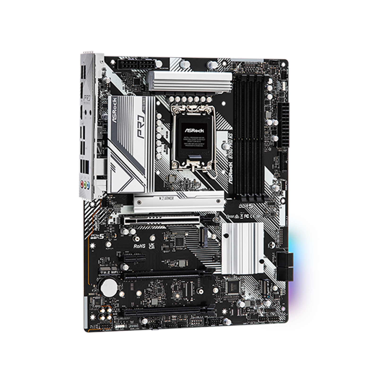 ASRock B760 PRO RS Intel 1700 Socket Motherboard, ATX, 4x DDR5 Slots, 3x M.2 Sockets, Fitted I/O Shield, 2.5GbE LAN, 1x DisplayPort / 1x HDMI Port