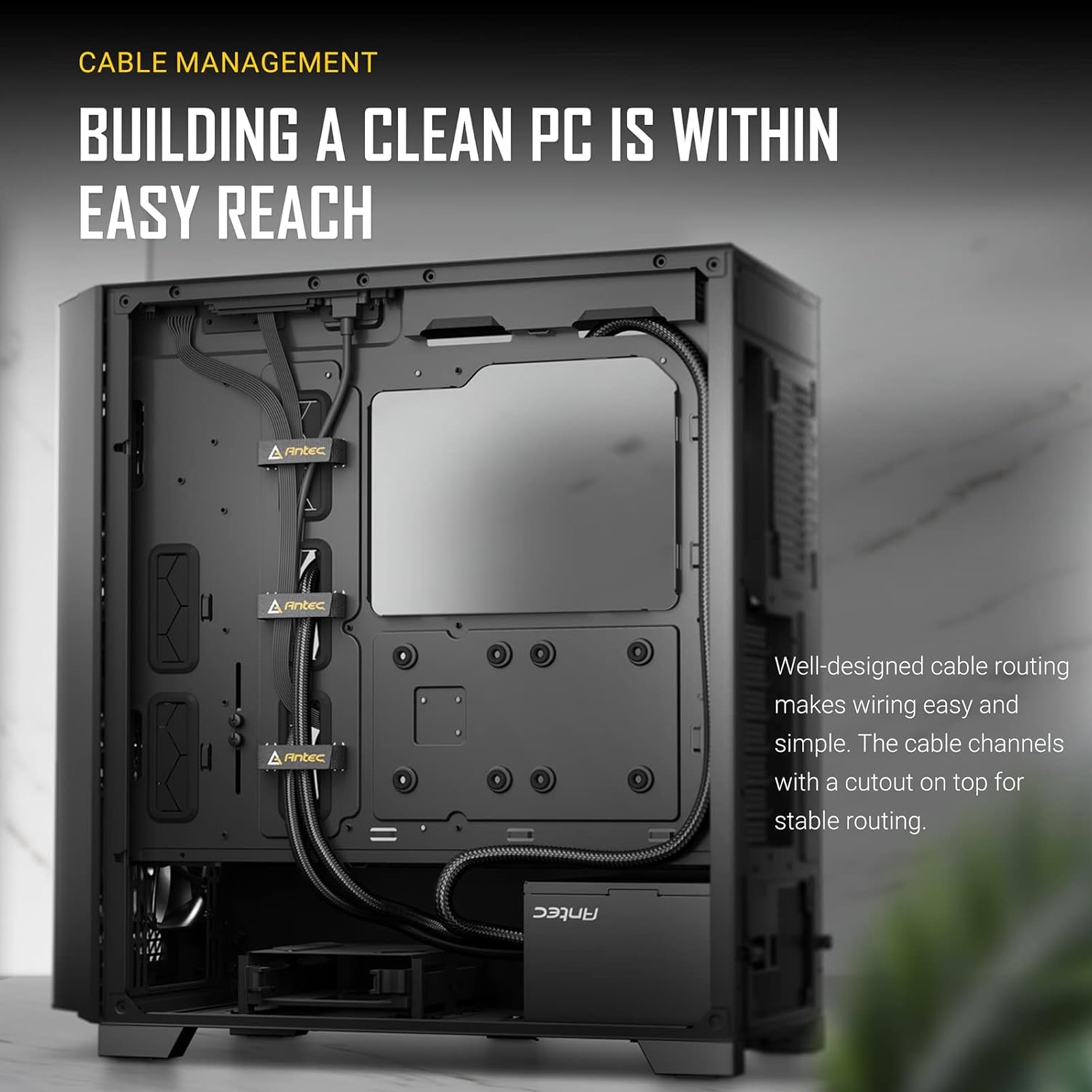 Antec P20CE Mid Tower Gaming Case, 1 x USB Type-C / 2 x USB 3.0, Tempered Glass Side Window Panel, Full-size Dust Filter, 3 x Pre-Installed PWM Fans, E-ATX, ATX, Micro-ATX, ITX Compatible