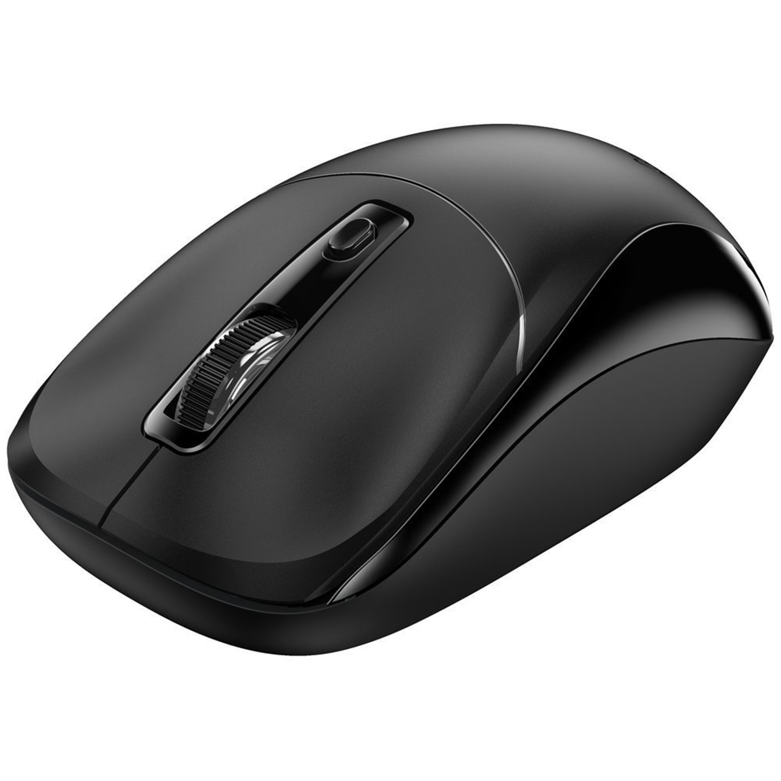 Genius NX-7123 Copilot AI Wireless Mouse, 2.4 GHz with USB Receiver, 1200 DPI, 4 Button with Scroll Wheel, Ambidextrous Design, Black