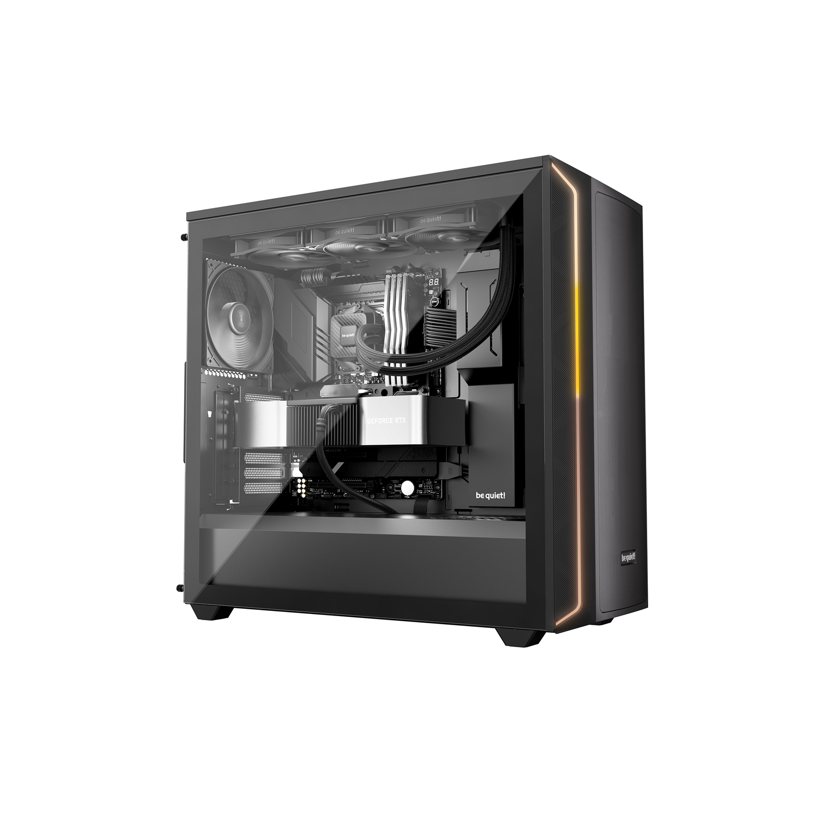 be quiet! Pure Loop 3 Liquid CPU Cooler, Universal Socket, 360mm Radiator, 3 x Pure Wings 3 120mm PWM High Speed, 3-year manufacurer's warranty.