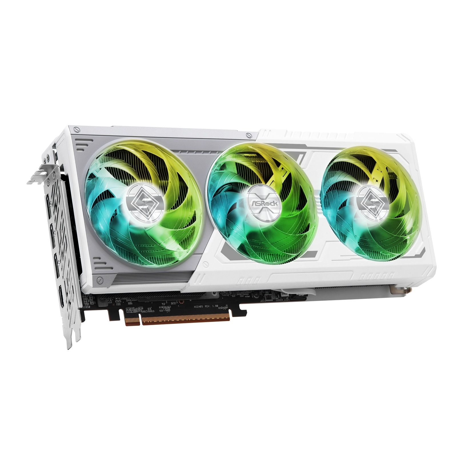 ASRock AMD Radeon RX 9070 XT Steel Legend 16GB GDDR6 Graphics Card, 4096 Streams, 2970 MHz Boost Clock, Triple Fan, 3x DisplayPorts / 1x HDMI Port