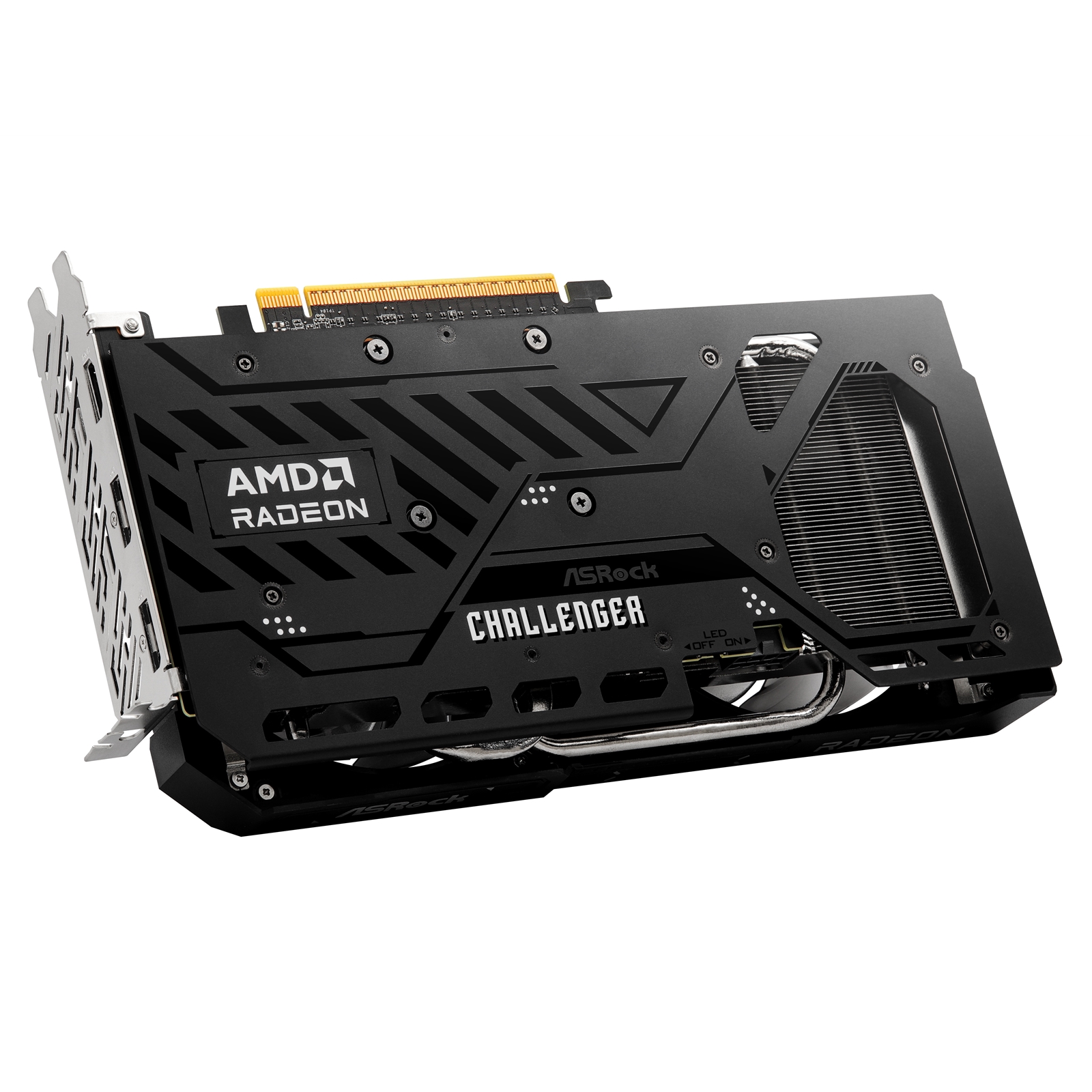 ASRock AMD Radeon RX 9060 XT Challenger OC 16GB GDDR6 Graphics Card, 2048 Streams, 3290 MHz Boost Clock, Dual Fan, 2x DisplayPorts / 1x HDMI Port