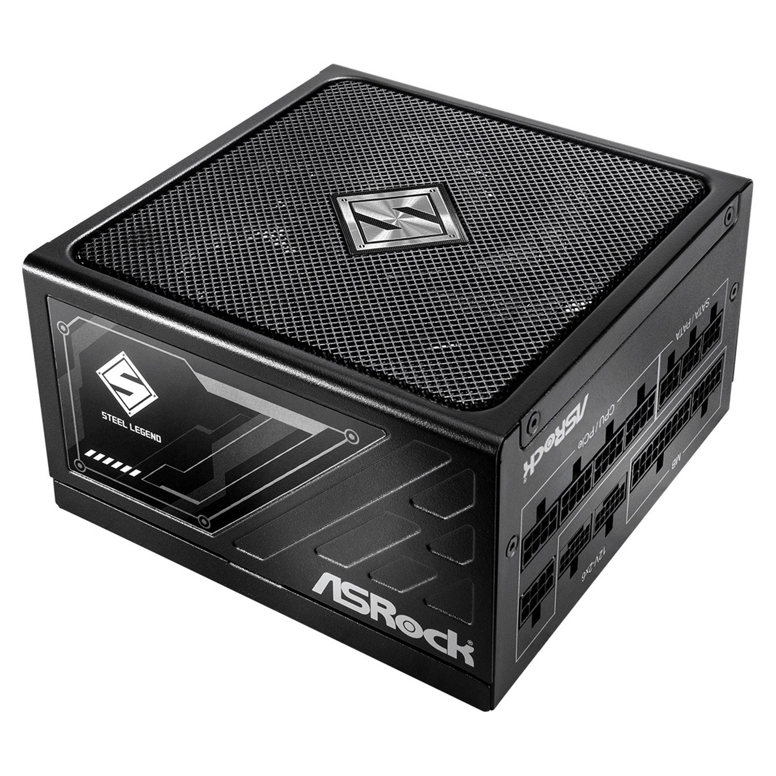 ASRock Steel Legend SL-1000G 1000W ATX Power Supply Unit, 80 Plus Gold Certified, 120mm Silent Cooling Fan, High Efficiency PSU