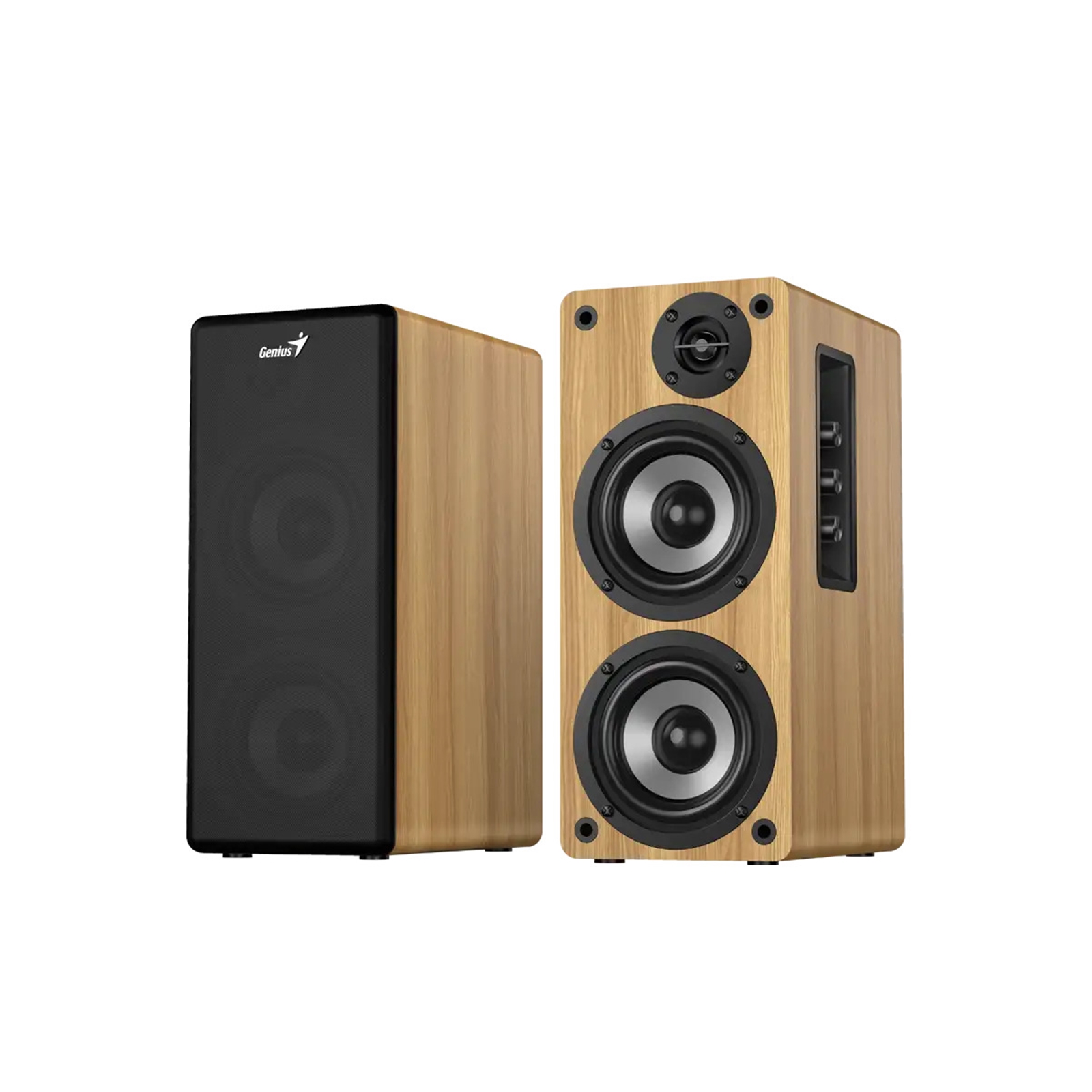 Genius SP-HF1220BT 45W RMS, Bluetooth 2-Way Wood Speakers, Bluetooth, 3.5mm
