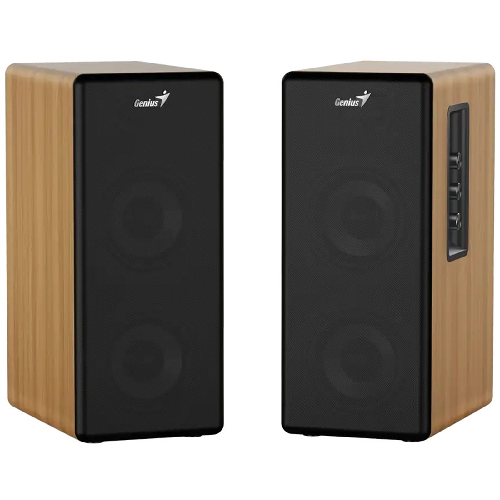 Genius SP-HF1220BT 45W RMS, Bluetooth 2-Way Wood Speakers, Bluetooth, 3.5mm