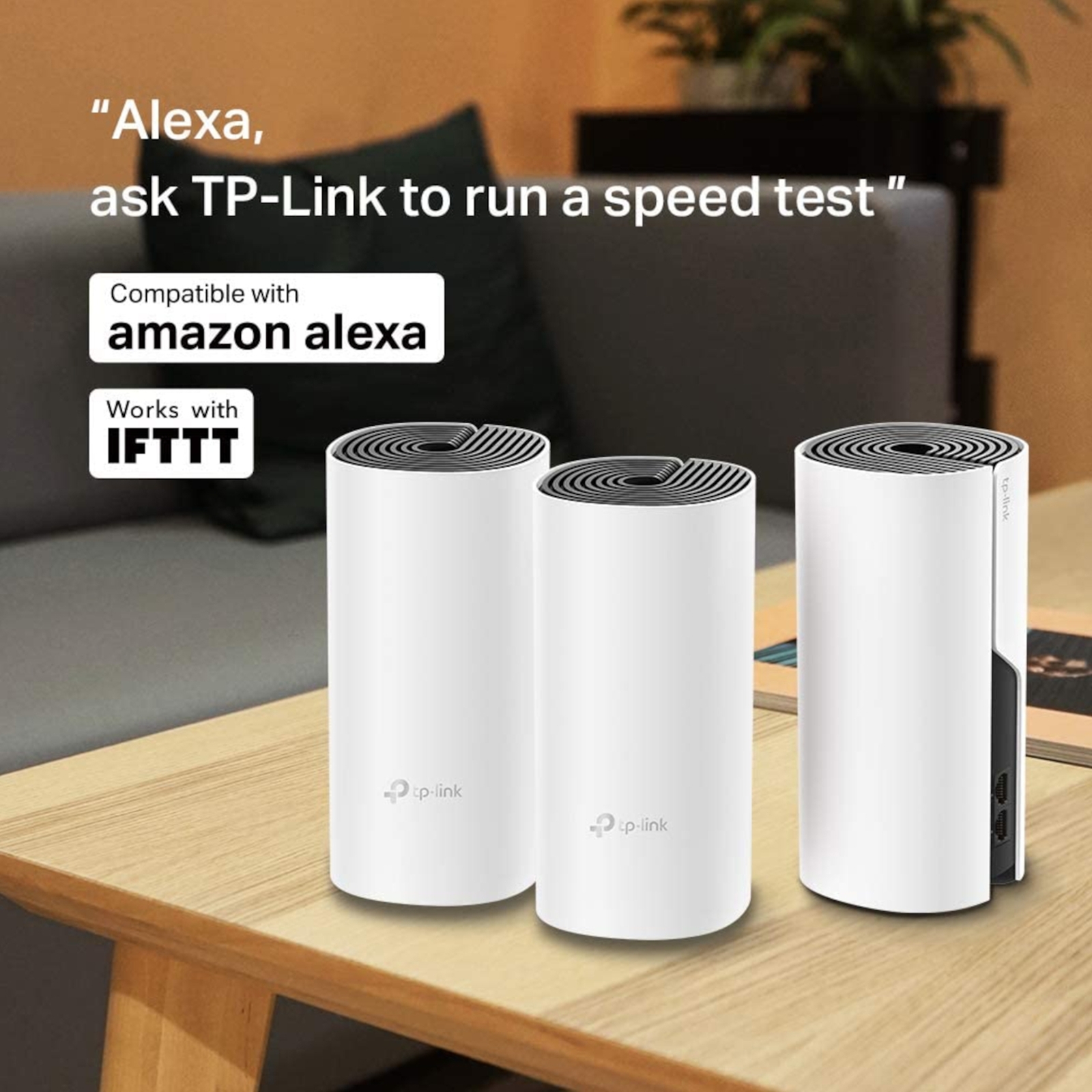 TP-Link Deco M4(3-pack) AC1200 Whole-Home Mesh Wi-Fi System(3-pack)
