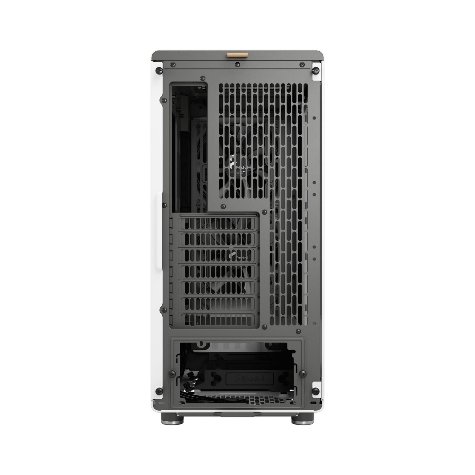 Fractal Design North Chalk White ATX Mid Tower PC Case, Dark-Tint Tempered Glass, Real Walnut Front, 2 x 140mm PWM Fans, USB-C 20Gbps, 360mm Radiator Support, 355mm GPU Clearance