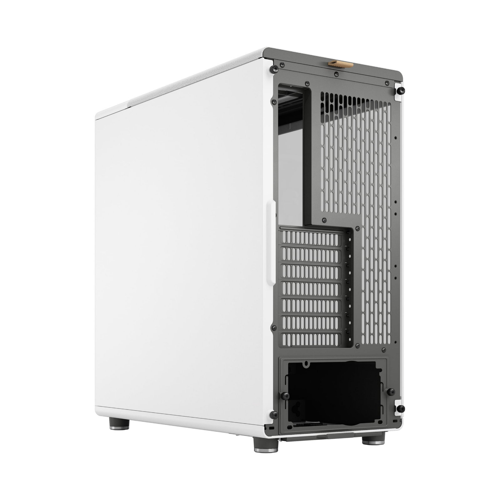 Fractal Design North Chalk White ATX Mid Tower PC Case, Dark-Tint Tempered Glass, Real Walnut Front, 2 x 140mm PWM Fans, USB-C 20Gbps, 360mm Radiator Support, 355mm GPU Clearance