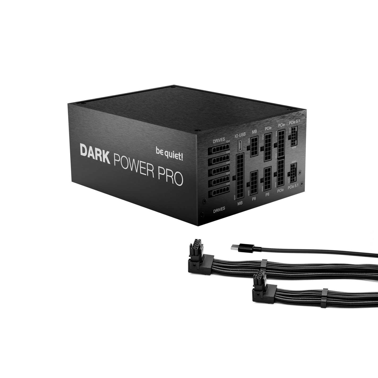 be quiet! Dark Power Pro 14 IO 1300W Fully Modular PSU, 80 PLUS Titanium, ATX 3.1, PCIe 5.1, 2x 12V-2x6, Silent Wings 135mm Fan, 10 Year Warranty, Black