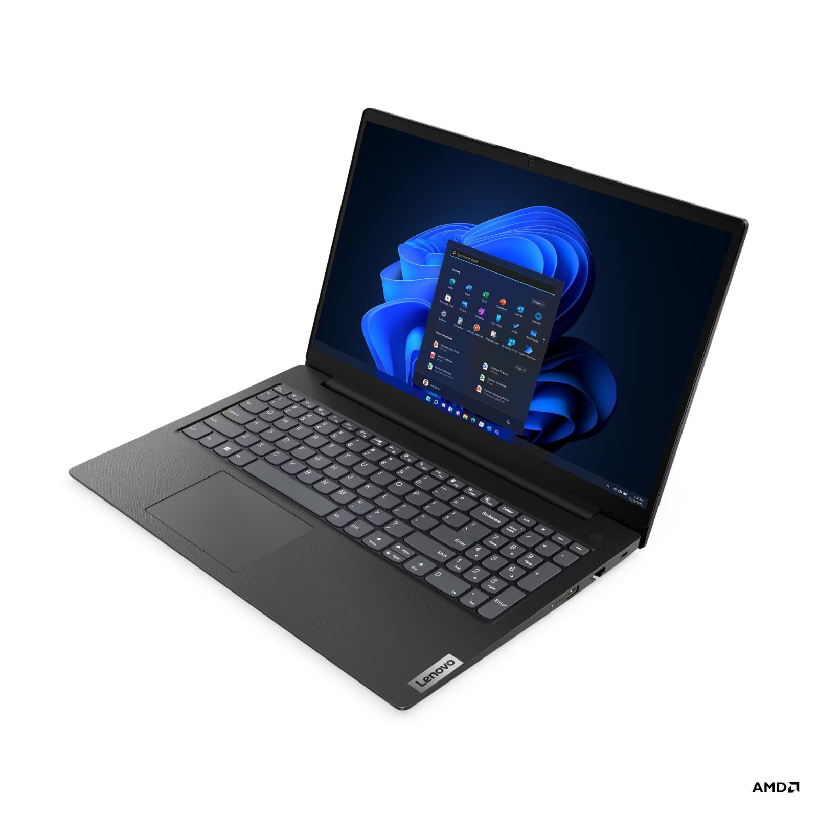 Lenovo V15 G4 AMN 82YU019FUK Laptop, 15.6 Inch Full HD 1080p Screen, AMD Ryzen 5 7520U, 16GB RAM, 512GB SSD, Windows 11 Pro