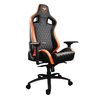 Cougar Armor S Gaming Chair with Reclining and Height Adjustment Black and Orange