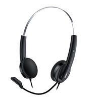 Genius Hs-220u Ultra Lightweight Headset With Mic, Usb Connection, Plug And Play, Adjustable Headband And Microphone With In-line Volume Control, Black Hs-220u - Tgt01
