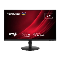 (image for) Viewsonic VA2708-HDJ 27 Inch IPS Monitor, Full HD, 100Hz, 5ms, VGA, HDMI, Display Port, Height Adjust, Pivot, Swivel, Int PSU, VESA