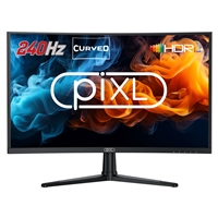 piXL PX27CC301B 27 Inch 240Hz HDR 10+ Full HD Curved Gaming Monitor with 1920 x 1080 Resolution