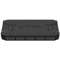 Antec ARGB &amp; Fan Controller - 5 PWM Fan Ports, 5 ARGB LED Ports, SATA Power, Compact Design, 2-Year Warranty