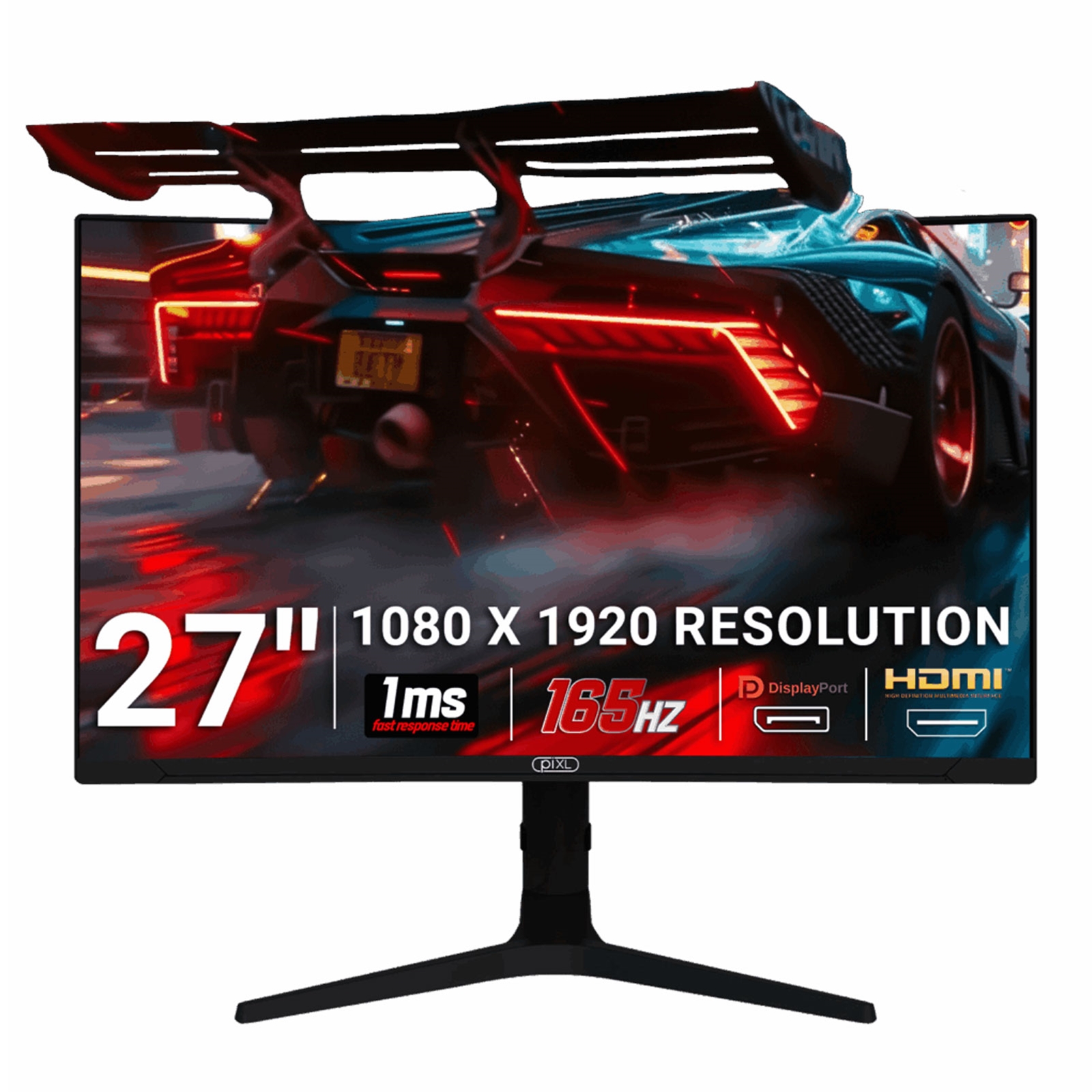 piXL CM27C7 27 Inch 165Hz Full HD Curved HDR Widescreen Gaming Monitor with AMD Freesync & NVidia G-Sync