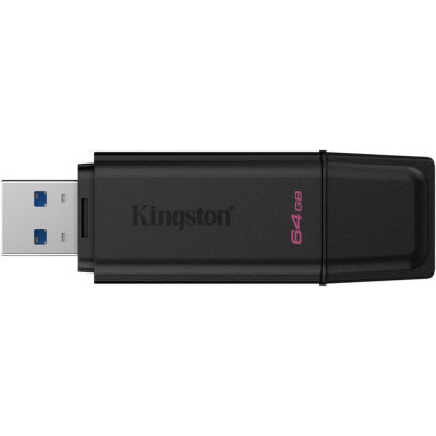 Kingston DataTraveler Exodia DTXG2/64GB USB Flash Drive, 64GB, USB 3.2 Gen 1, Black, Snap-on Cap Design in Default