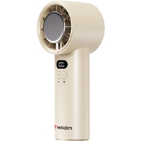 Verbatim Cool 'n' Go Ice Touch Handheld Fan - White/Silver