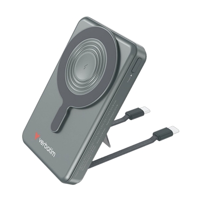 Verbatim Charge'n'Go 2C &amp; Display MagSafe Power Bank 10000 mAh Grey