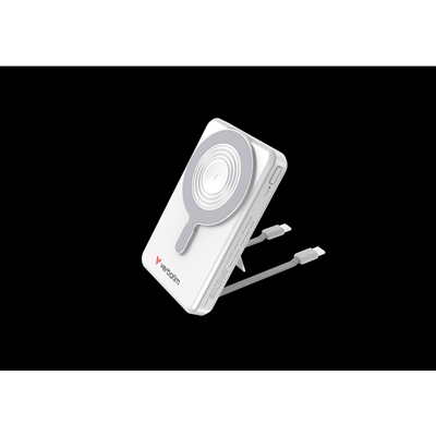 Verbatim (32273) Charge'n'Go 2C &amp; Display MagSafe Power Bank 10000 mAh Silver