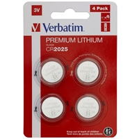 Verbatim CR2025 Battery Lithium 3V 4 Pack