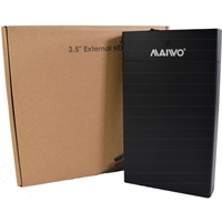 Maiwo USB 3.0 3.5&quot; External Hard Drive Enclosure  with Power Adapter