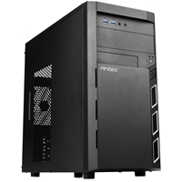 ANTEC VSK 3000 Elite Case, Home &amp; Business, Black, Micro Tower, 2 x USB 3.0, Micro ATX, Mini-ITX, Perfect for Enterprise Users