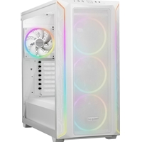 be quiet! Shadow Base 800 FX ARGB White Mid Tower Chassis, Addressable RGB LEDs, 4x 140mm Fans, mITX/mATX/ATX/EATX