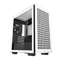 DeepCool CH370 WH, White, Mini Tower Chassis w/ Tempered Glass Window, 1x 120mm Fan, 2x USB 3.0, mATX/mITX