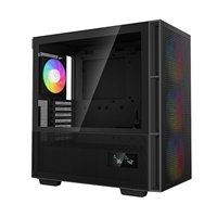 DeepCool CH560 Digital, Black, Mid Tower Gaming Case, Tempered Glass, 4x ARGB Fans, E-ATX/ATX/MicroATX