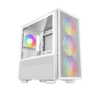 DeepCool CH560, White, Mid Tower Gaming Case, Tempered Glass, 4x ARGB Fans, E-ATX/ATX/MicroATX