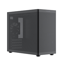TecWare Fusion 3 mATX Compact PC Case, High Airflow SFF Chassis, 3 Fans Included, Top-Mount ATX/SFX PSU Support, USB-C, Supports 280mm GPU &amp; Dual Radiators, Black