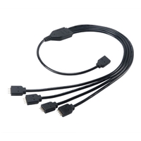 Akasa 0.5m RGB LED Splitter &amp; Extension Cable