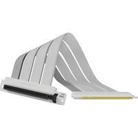 Cooler Master Riser Cable PCIe 4.0 x16, Gold Plated, White, 300mm