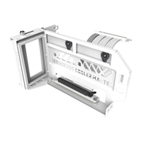 Cooler Master Vertical Graphics Card Holder Kit V3 White Version, 165mm PCIe 4.0 x16 Riser Cable Included, Compatible with ATX &amp; Micro ATX Cases, Toolless Adjustable Design, Premium Materials with 42% Increased Durability