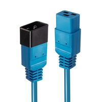 Lindy 2m IEC C19 to C20 Extension Cable, Blue