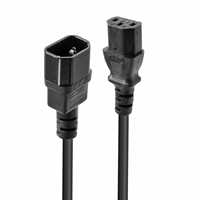 LINDY 30331 2m IEC Extension Cable, Black