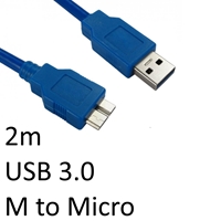 USB 3.0 A (M) to USB 3.0 Micro B (M) 2m Blue OEM Data Cable