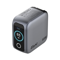 Verbatim Mini GaN Charger with Display, 65W 3-Port + 60W USB-C to USB-C Cable