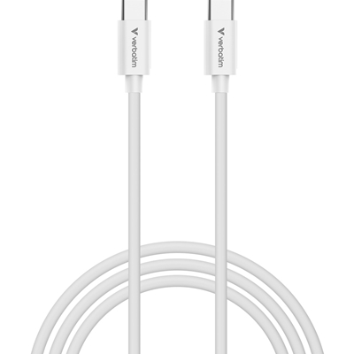 Verbatim (32409) Essentials Sync &amp; Charge 3m USB-C to C Cable, 100W PD, 480Mbps, USB Power Delivery 3.0 Supports Up To 100W Fast Charging