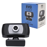 Evo Labs CM-01 HD Webcam with Mic,1280x720 USB2.0 Webcam with 30fps, photo and video capture, Compatible with Microsoft Windows 10 &amp; 11