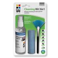 Colorway Multipurpose 3 in 1 Cleaner Set with Microfiber Cloth for Screen and Monitor