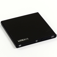 LiteOn eBAU108 Black Ultra Slender USB 2.0 External Optical Drive