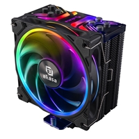 Akasa Soho H4 Plus ARGB CPU Cooler, 1x 120mm PWM Fan, Single Tower, Aluminium Fins, 4x Copper Heatpipes, Intel/AMD