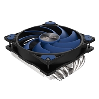 AKASA Alucia H6L Low-Profile Fan CPU Cooler, Universal Socket, 120mm PWM Fan, 2000RPM, 6 Heat Pipes, Low-Profile at 67.2mm Height, Intelligent PWM Speed Control, Secure &amp; Easy Mounting