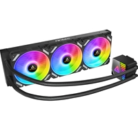 ANTEC Symphony 360 AiO Liquid CPU Cooler, Universal Socket, 360mm Radiator, PWM 1600RPM Cooling Fans, Addressable RGB LED Lighting with Chromatic ARGB Lighting Pump Head