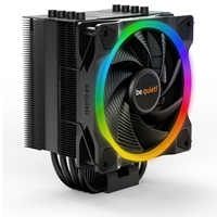 be quiet! Pure Rock 2 FX Black Fan CPU Cooler, Universal Socket, Light Wings 120mm PWM Addressable RGB LED Cooling Fan, 2000RPM, 4 Heat Pipes, 150W TDP, Airflow-Optimized Fan Blades for High Pressure &amp; Low Noise, Intel LGA 1700 &amp; AMD AM5 Compatible