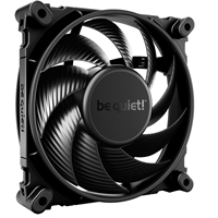 be quiet! Silent Wings 4 PWM High Speed Black Fan, 120mm, 2500RPM, 4-Pin PWM Fan Connector, Black Frame, Black Blades, Optimized Fan Blades for High End Performance, 2 Mounting Options