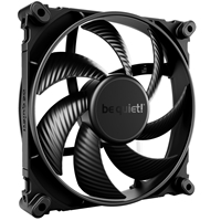 be quiet! Silent Wings 4 Black Fan, 140mm, 1100RPM, 3-Pin Fan Connector, Black Frame, Black Blades, Optimized Fan Blades for High End Performance, 2 Mounting Options