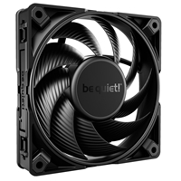 be quiet! Silent Wings Pro 4 PWM Black Fan, 120mm, 3000RPM, 4-Pin PWM Fan Connector, Black Frame, Black Blades, Optimized Fan Blades for the Highest Performance for Radiators &amp; Heat Sinks, 3 Mounting Options, 3 Speed Switch